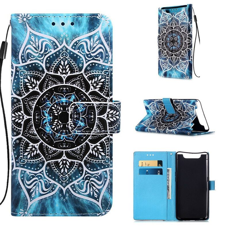 Custodia in pelle Samsung Galaxy A80 / A90 Mandala Nel Cielo