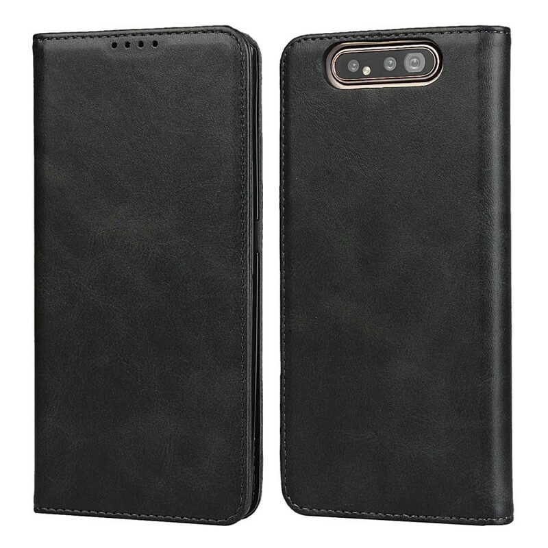 Folio Cover Samsung Galaxy A80 / A90 Custodia in pelle Cuciture In Ecopelle