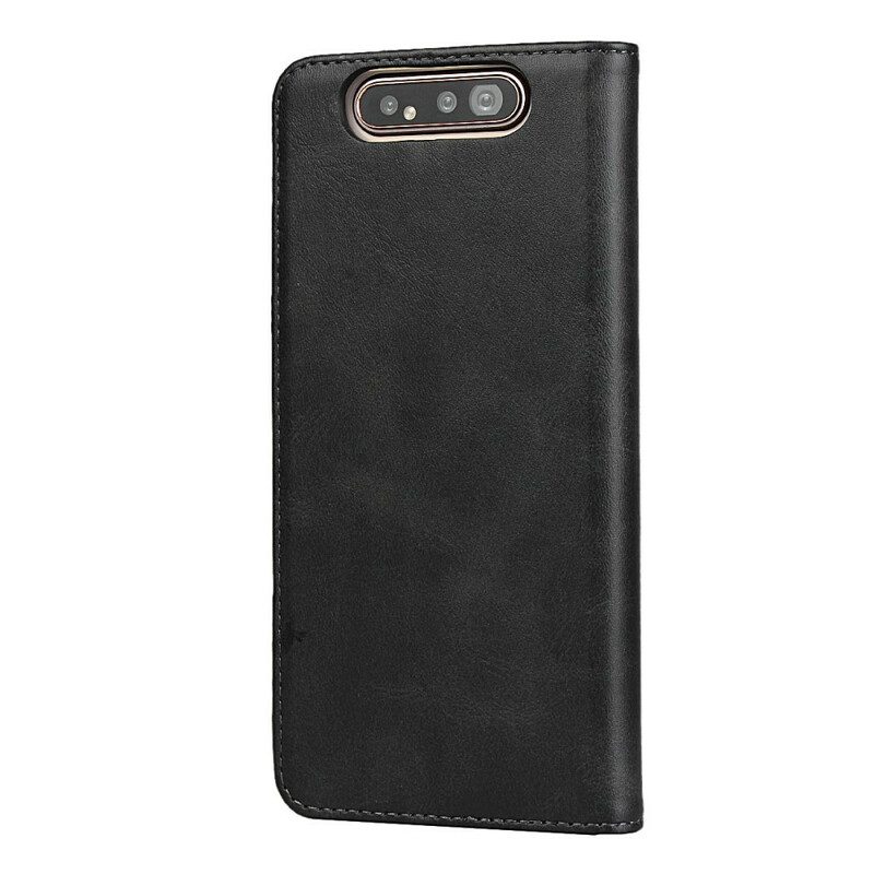 Folio Cover Samsung Galaxy A80 / A90 Custodia in pelle Cuciture In Ecopelle