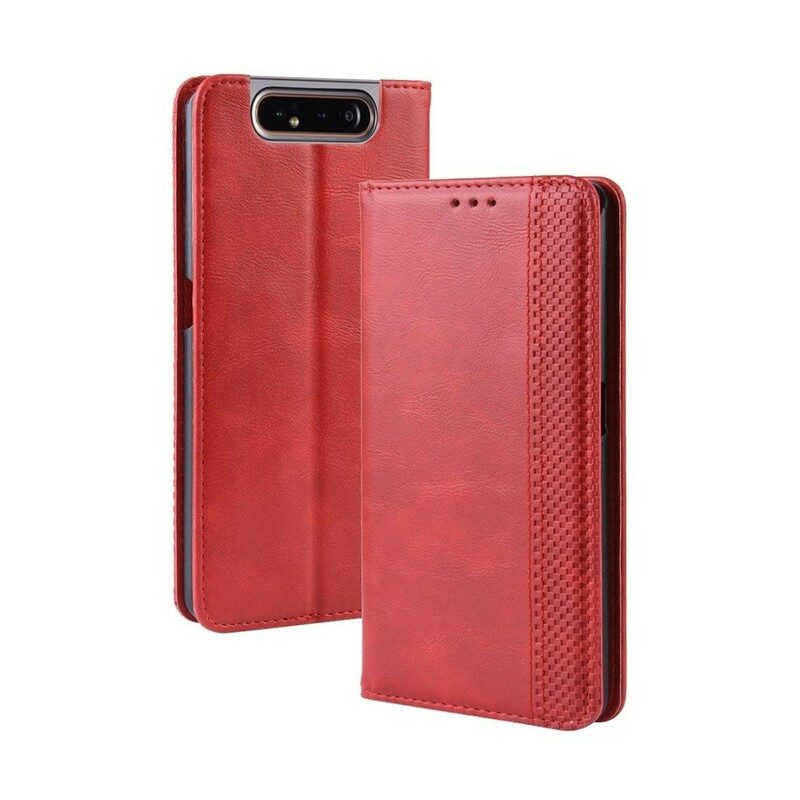 Folio Cover Samsung Galaxy A80 / A90 Custodia in pelle Ecopelle Stilizzata