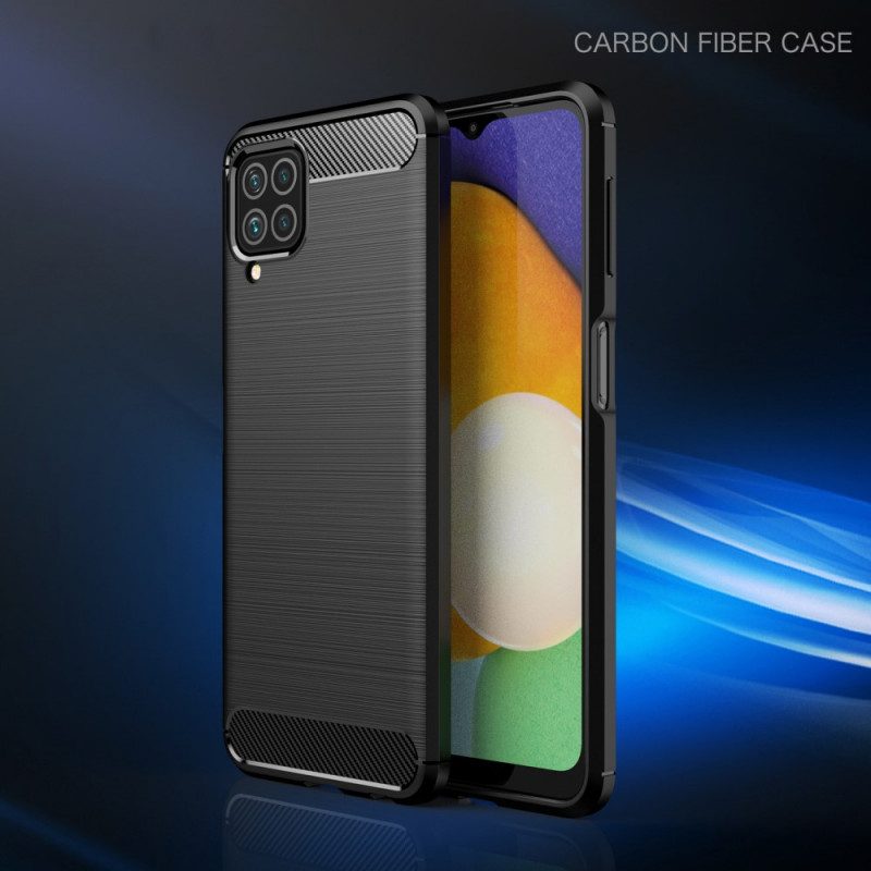 Cover Samsung Galaxy M32 Fibra Di Carbonio Spazzolata