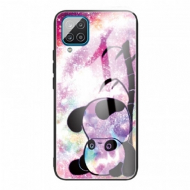 Cover Samsung Galaxy M32 Panda In Vetro Temperato