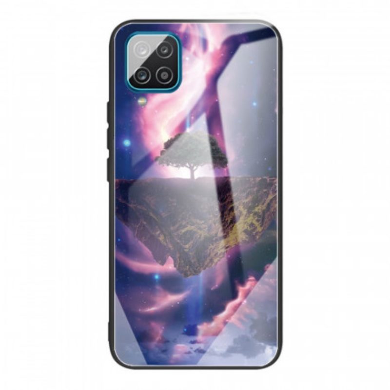 Cover Samsung Galaxy M32 Vetro Temperato Dell'albero Del Mondo