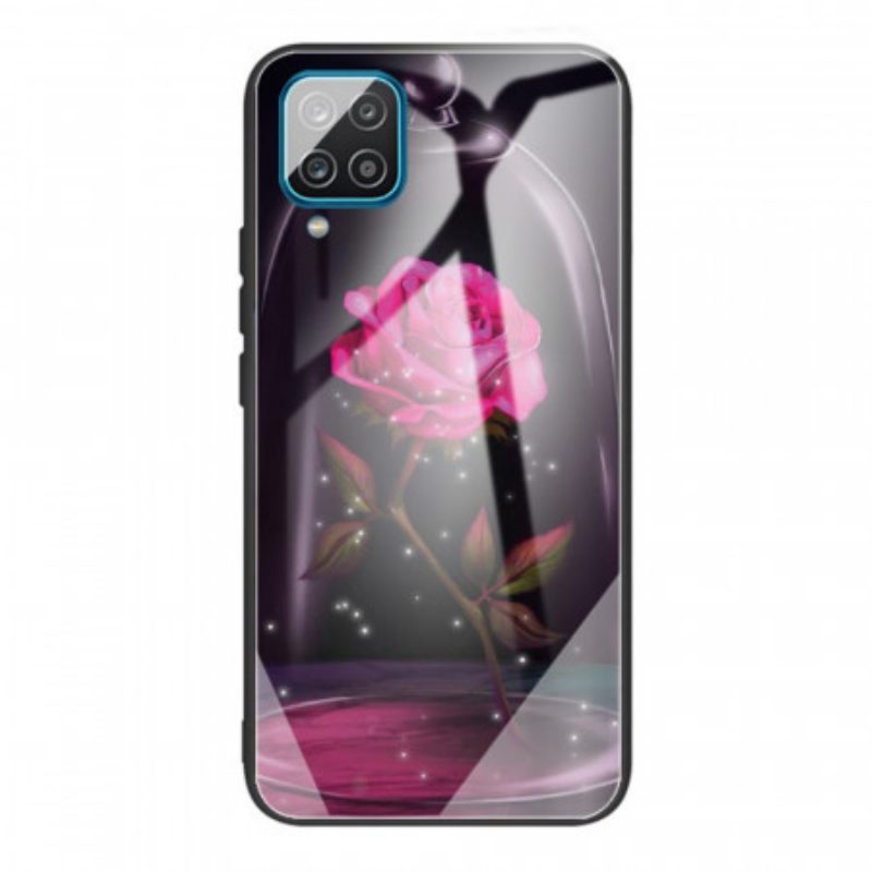 Cover Samsung Galaxy M32 Vetro Temperato Rosa Magico