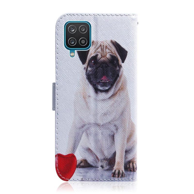 Custodia A Portafoglio Samsung Galaxy M32 Cane Carlino