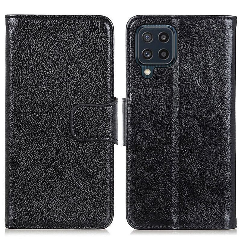 Custodia A Portafoglio Samsung Galaxy M32 Crosta Di Nappa