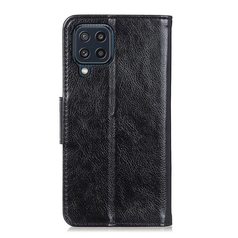 Custodia A Portafoglio Samsung Galaxy M32 Crosta Di Nappa