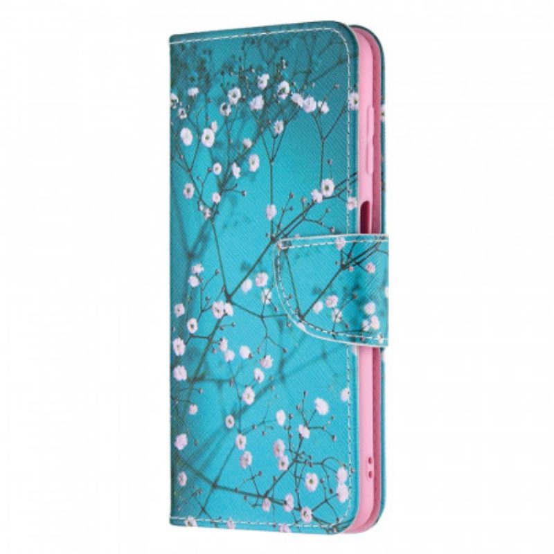 Custodia in pelle Samsung Galaxy M32 Albero In Fiore