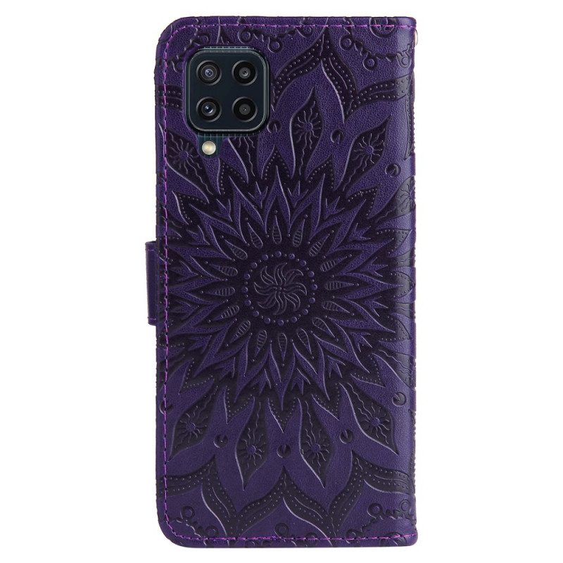 Custodia in pelle Samsung Galaxy M32 Fiore Del Sole