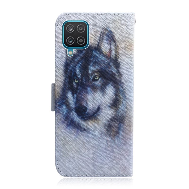 Custodia in pelle Samsung Galaxy M32 Sguardo Canino