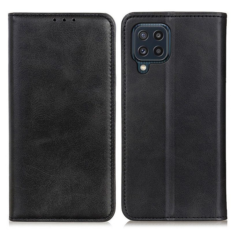 Folio Cover Samsung Galaxy M32 Custodia in pelle Cuoio Spaccato