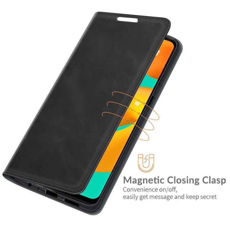 Folio Cover Samsung Galaxy M32 Custodia in pelle Design In Pelle Stile