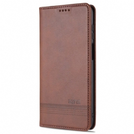 Folio Cover Samsung Galaxy M32 Custodia in pelle Stile In Pelle Azns