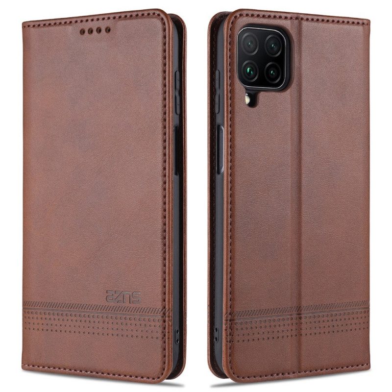 Folio Cover Samsung Galaxy M32 Custodia in pelle Stile In Pelle Azns