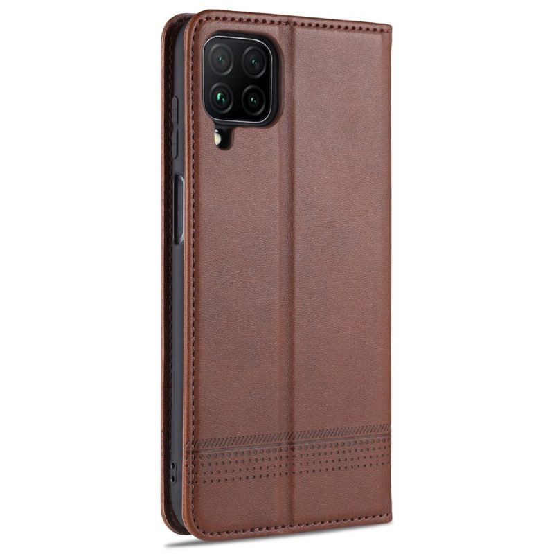 Folio Cover Samsung Galaxy M32 Custodia in pelle Stile In Pelle Azns