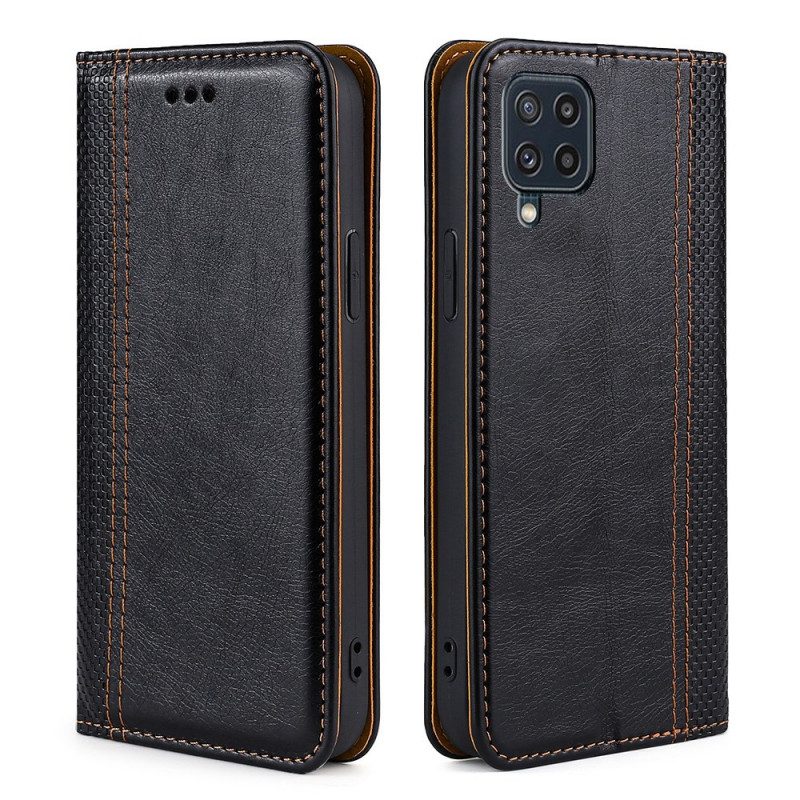 Folio Cover Samsung Galaxy M32 Custodia in pelle Stile Vintage In Pelle