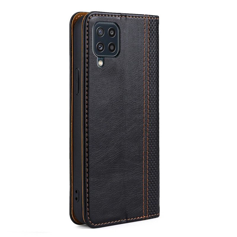 Folio Cover Samsung Galaxy M32 Custodia in pelle Stile Vintage In Pelle