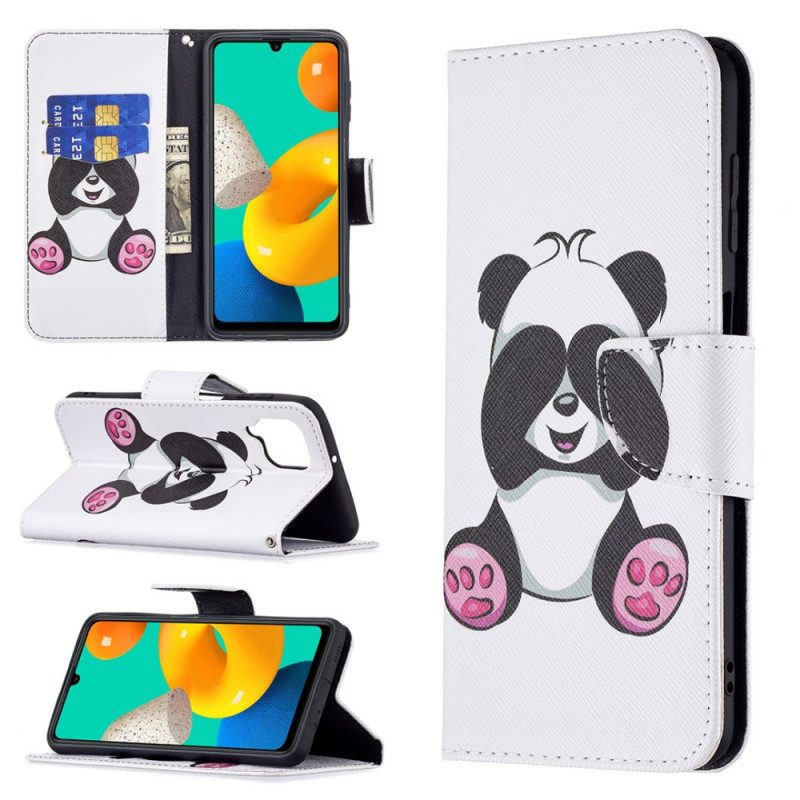 Folio Cover Samsung Galaxy M32 Divertimento Panda