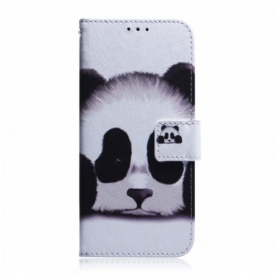 Folio Cover Samsung Galaxy M32 Faccia Da Panda