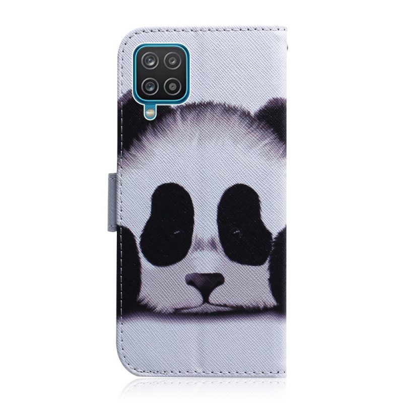 Folio Cover Samsung Galaxy M32 Faccia Da Panda