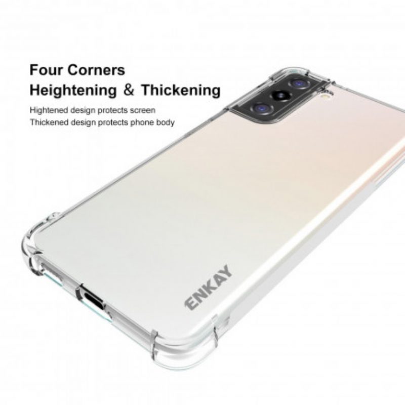 Cover Samsung Galaxy S21 Plus 5G Enkay Combo E Vetro Temperato