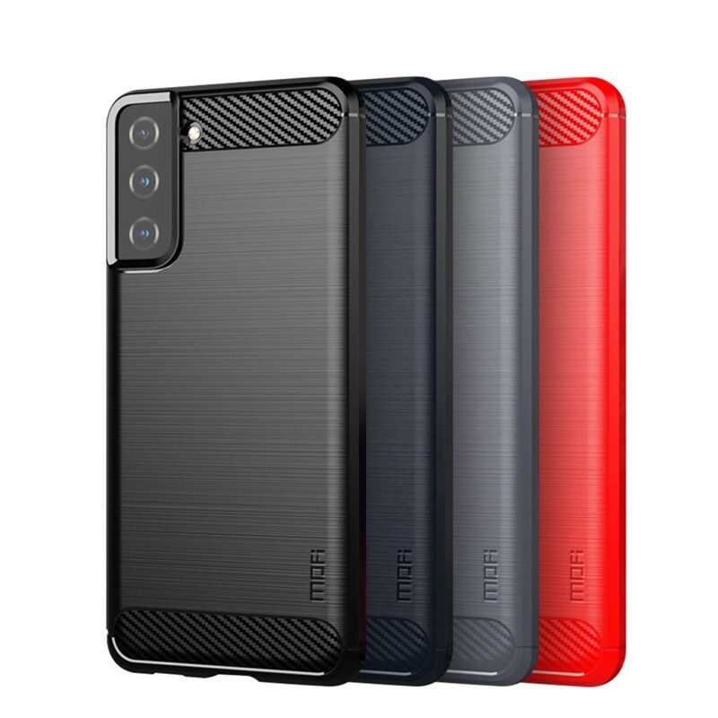 Cover Samsung Galaxy S21 Plus 5G Fibra Di Carbonio Spazzolata Mofi