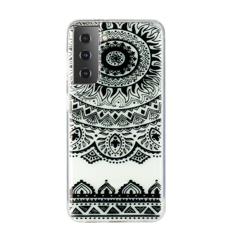 Cover Samsung Galaxy S21 Plus 5G Mandala Fiore Senza Soluzione Di Continuità