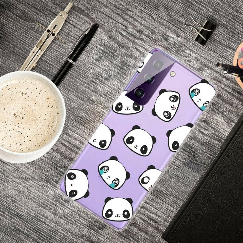 Cover Samsung Galaxy S21 Plus 5G Panda Sentimentali Senza Soluzione Di Continuità