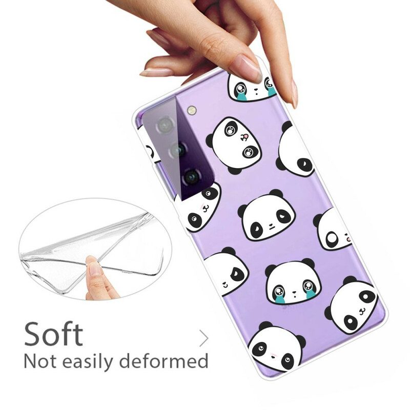 Cover Samsung Galaxy S21 Plus 5G Panda Sentimentali Senza Soluzione Di Continuità