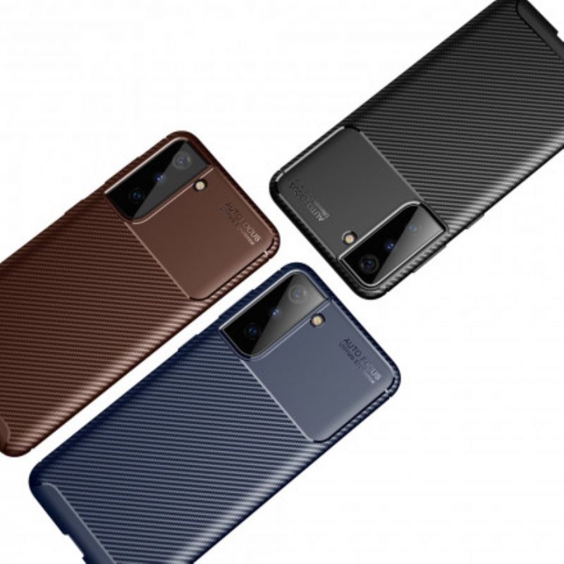 Cover Samsung Galaxy S21 Plus 5G Struttura Flessibile In Fibra Di Carbonio