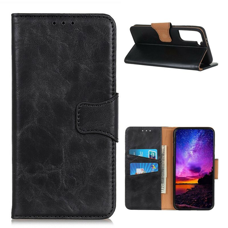 Custodia A Portafoglio Samsung Galaxy S21 Plus 5G Folio Cover Lembo Magnetico A Doppia Faccia