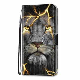 Custodia in pelle Samsung Galaxy S21 Plus 5G Felino Magico