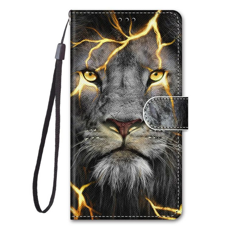 Custodia in pelle Samsung Galaxy S21 Plus 5G Felino Magico