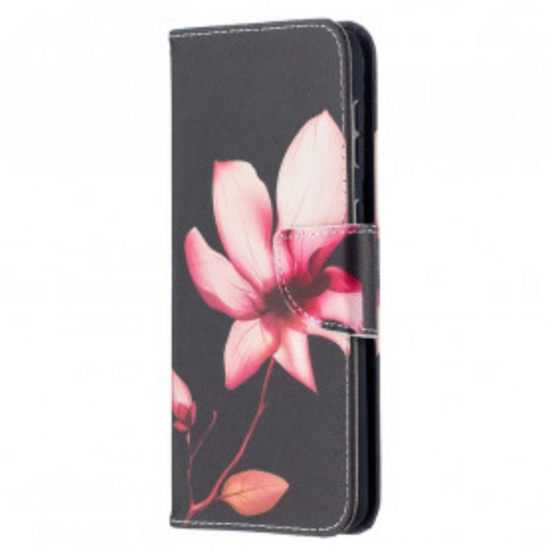 Custodia in pelle Samsung Galaxy S21 Plus 5G Fiore Rosa