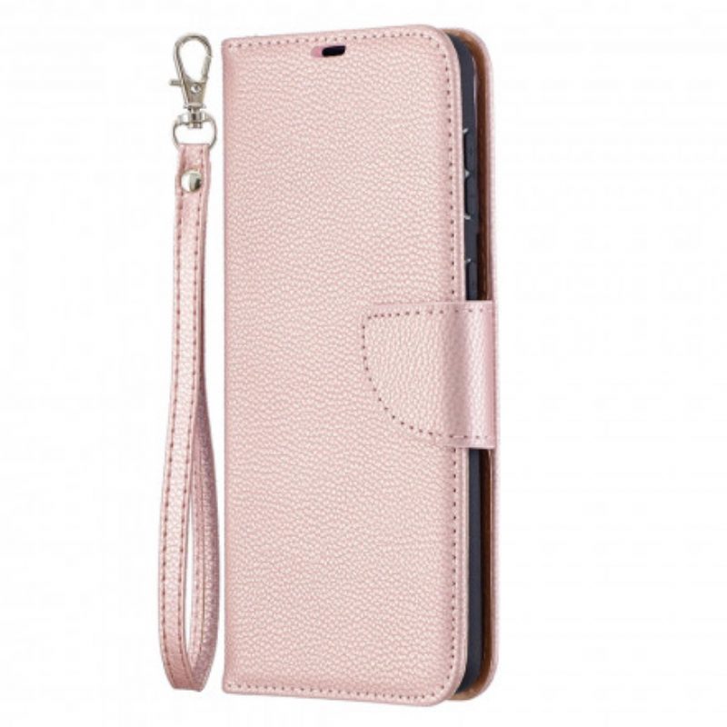 Custodia in pelle Samsung Galaxy S21 Plus 5G Folio Cover Litchi Rabat Obliquo