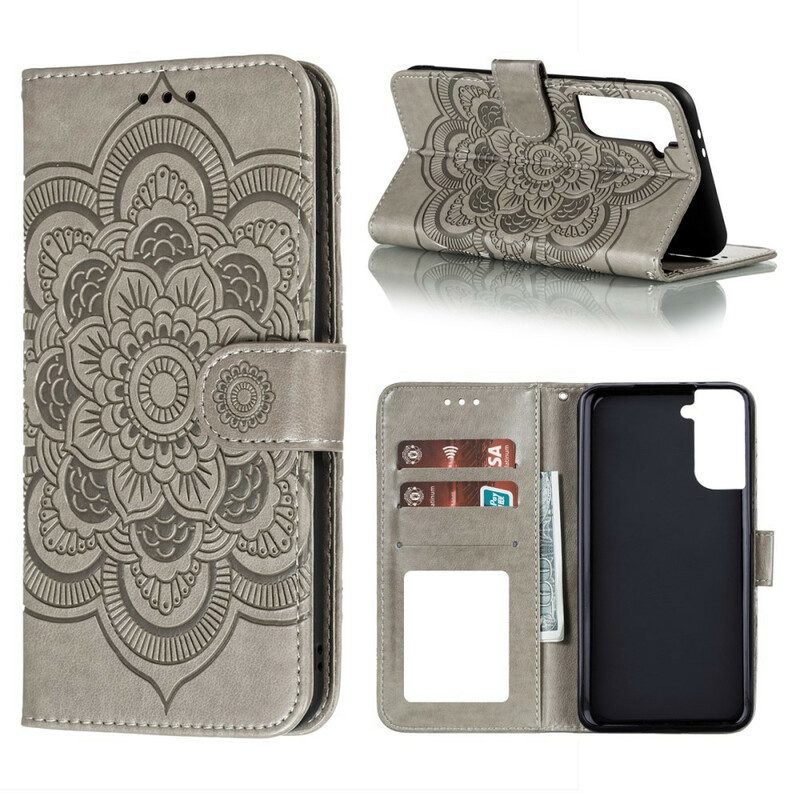 Custodia in pelle Samsung Galaxy S21 Plus 5G Mandala Completo