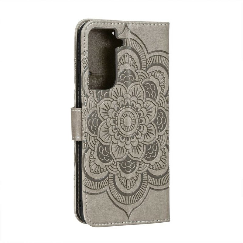 Custodia in pelle Samsung Galaxy S21 Plus 5G Mandala Completo