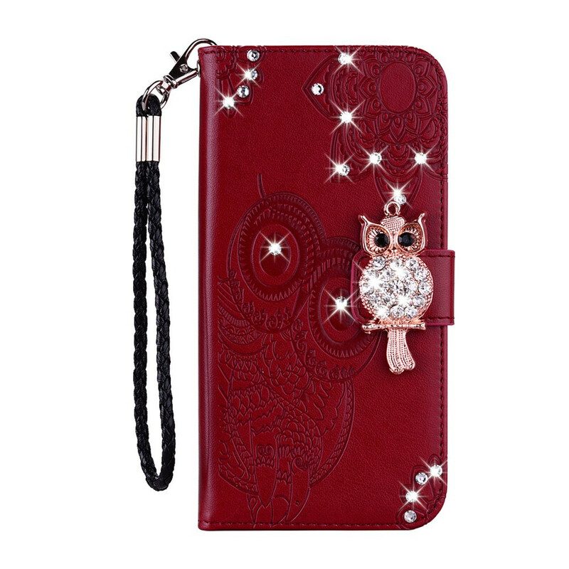 Custodia in pelle Samsung Galaxy S21 Plus 5G Mandala E Fascino Del Gufo