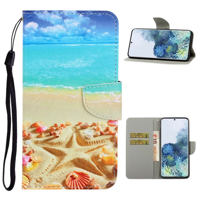 Custodia in pelle Samsung Galaxy S21 Plus 5G Spiaggia Del Cordino