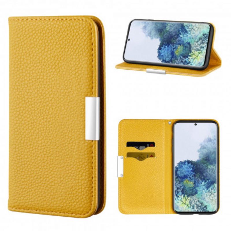 Folio Cover Samsung Galaxy S21 Plus 5G Custodia in pelle Ecopelle Litchi Ultra Chic