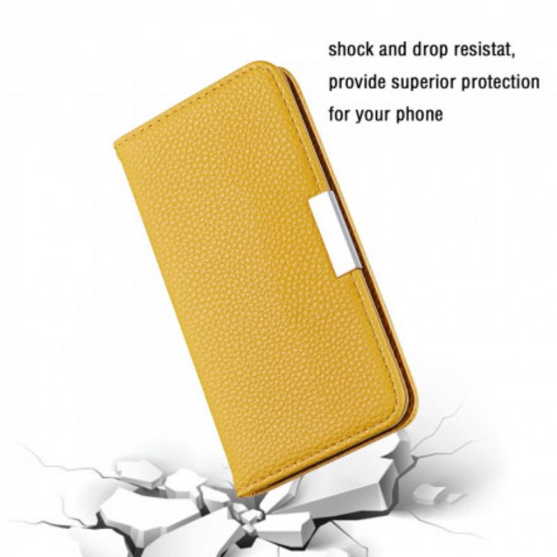 Folio Cover Samsung Galaxy S21 Plus 5G Custodia in pelle Ecopelle Litchi Ultra Chic