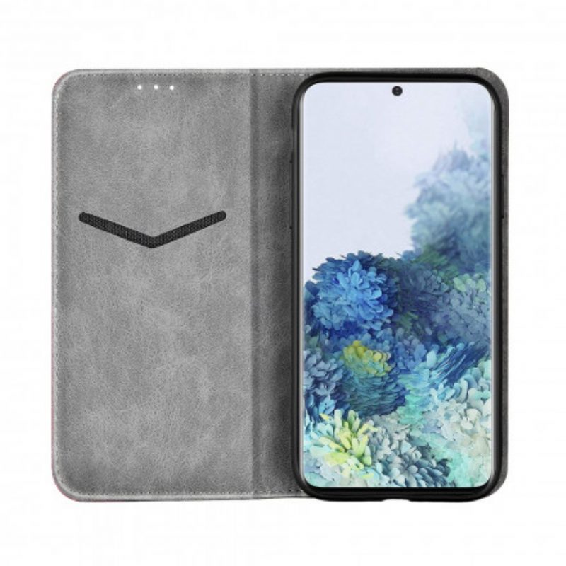 Folio Cover Samsung Galaxy S21 Plus 5G Custodia in pelle Effetto Pelle Bicolore