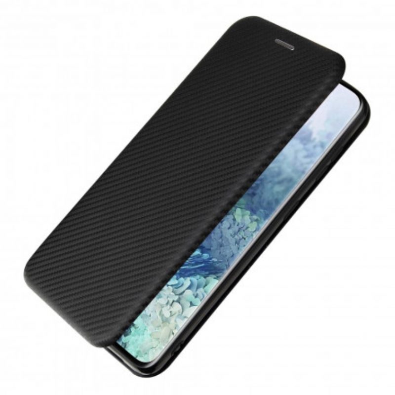 Folio Cover Samsung Galaxy S21 Plus 5G Custodia in pelle Fibra Di Carbonio