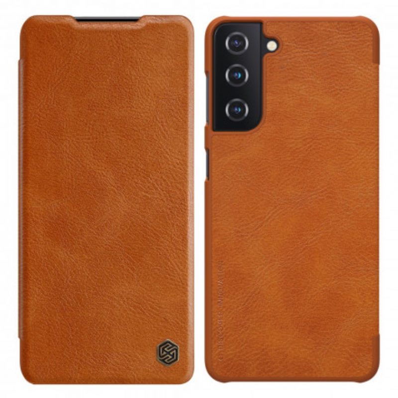 Folio Cover Samsung Galaxy S21 Plus 5G Custodia in pelle Serie Nillkin Qin