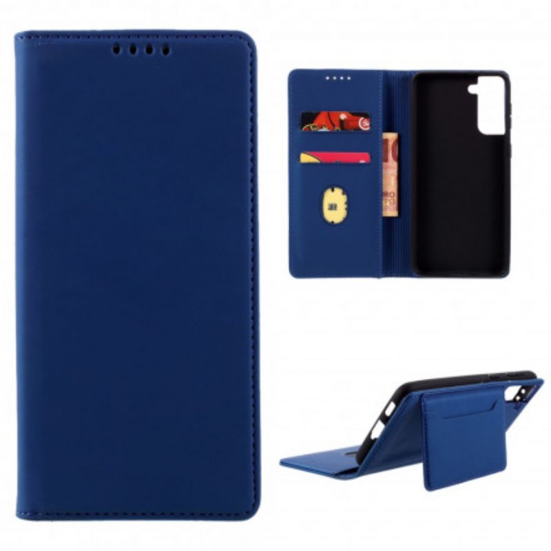 Folio Cover Samsung Galaxy S21 Plus 5G Custodia in pelle Supporto Per Portacarte