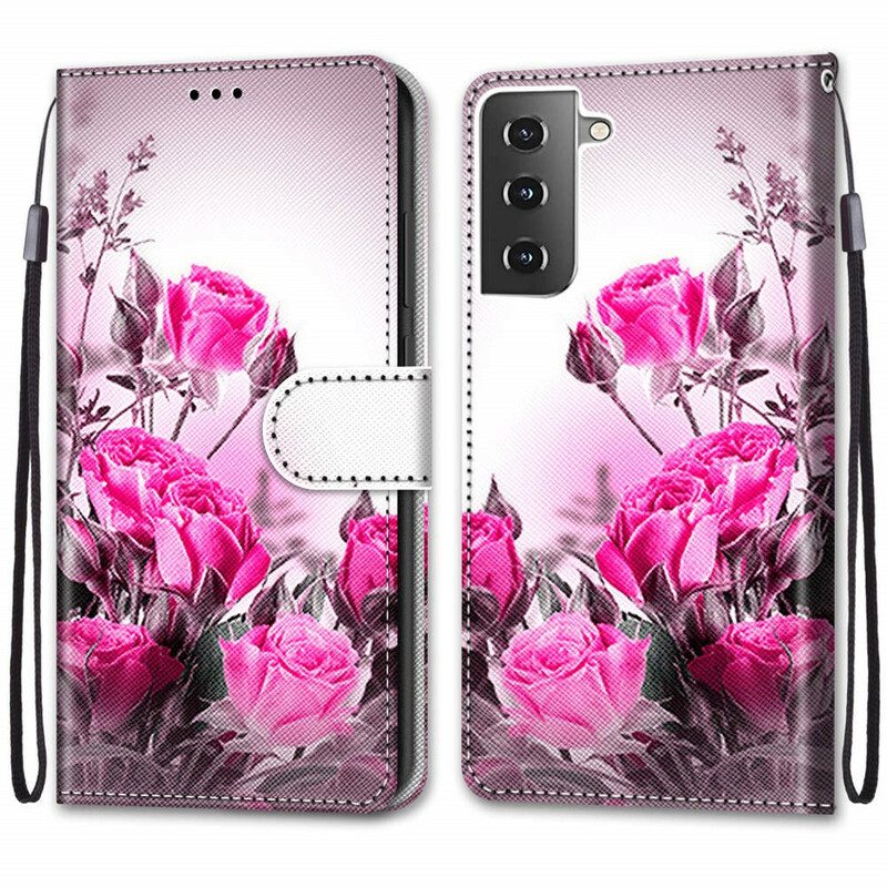 Folio Cover Samsung Galaxy S21 Plus 5G Fiori Magici