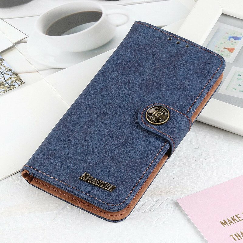 Folio Cover Samsung Galaxy S21 Plus 5G Khazneh Retro Crosta Ecopelle