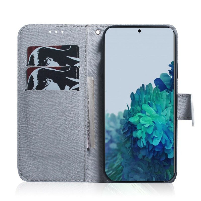 Folio Cover Samsung Galaxy S21 Plus 5G Ramo Di Un Albero In Fiore