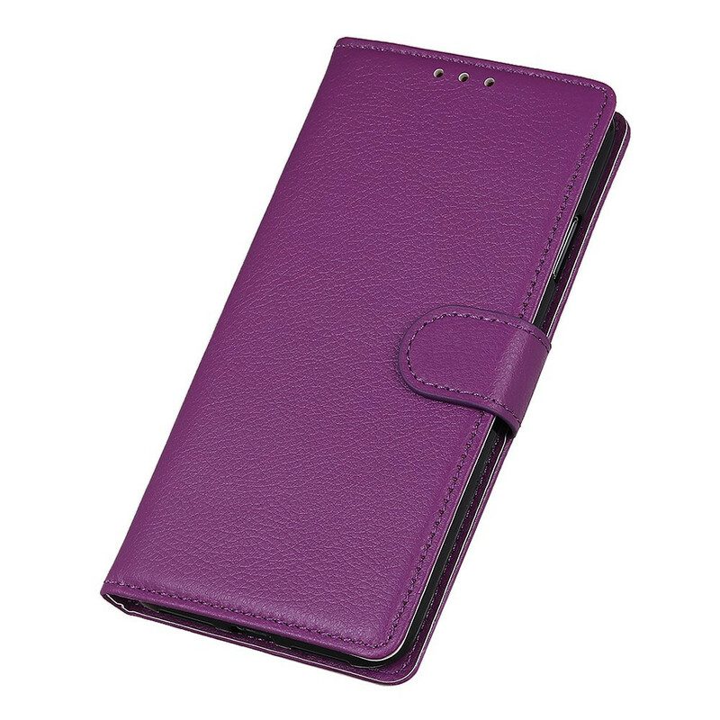 Folio Cover Samsung Galaxy S21 Plus 5G Trama Di Litchi