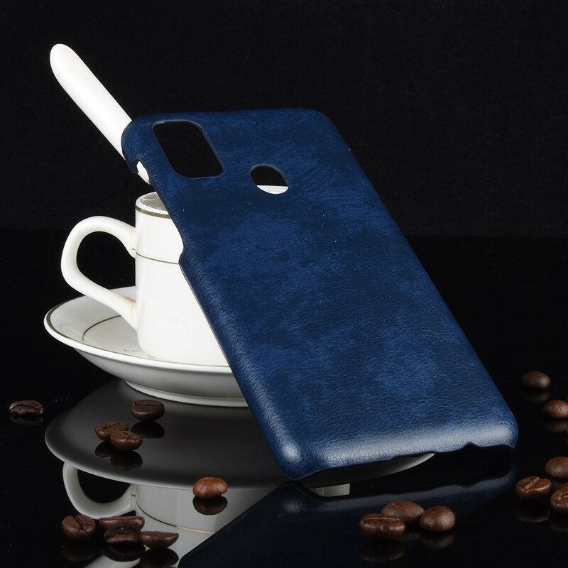 Cover Samsung Galaxy M21 Effetto Pelle Litchi